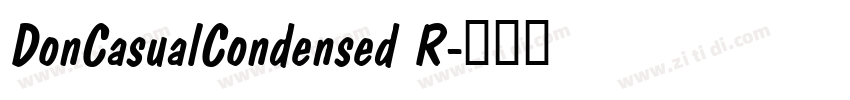 DonCasualCondensed R字体转换